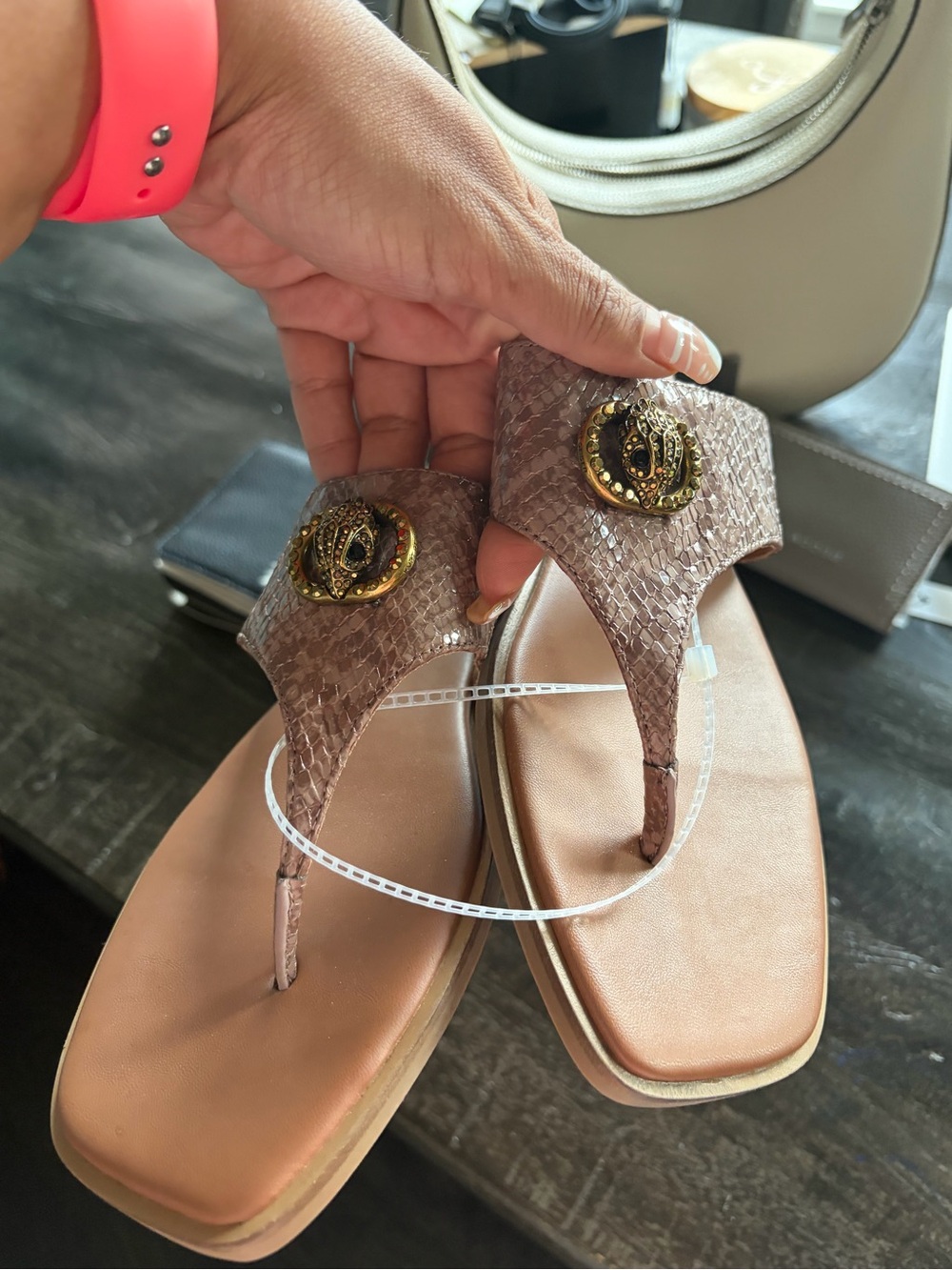 Kurt Geiger London Chelsea Square T-bar Sandal - Picture 6 of 8